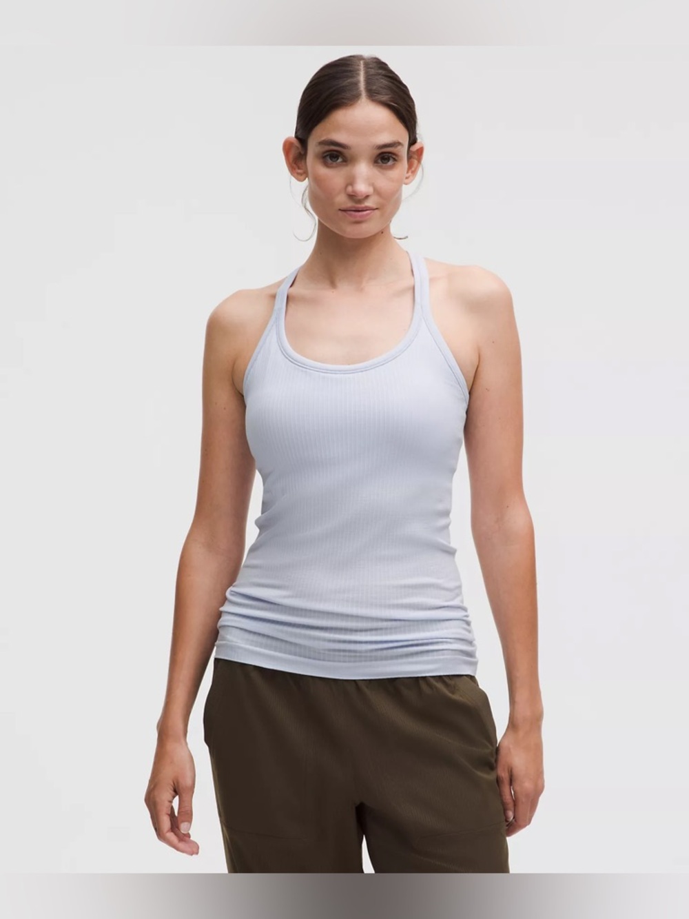 Lululemon Ebb to Street Tank Top size 6 Serene Blue SRNB